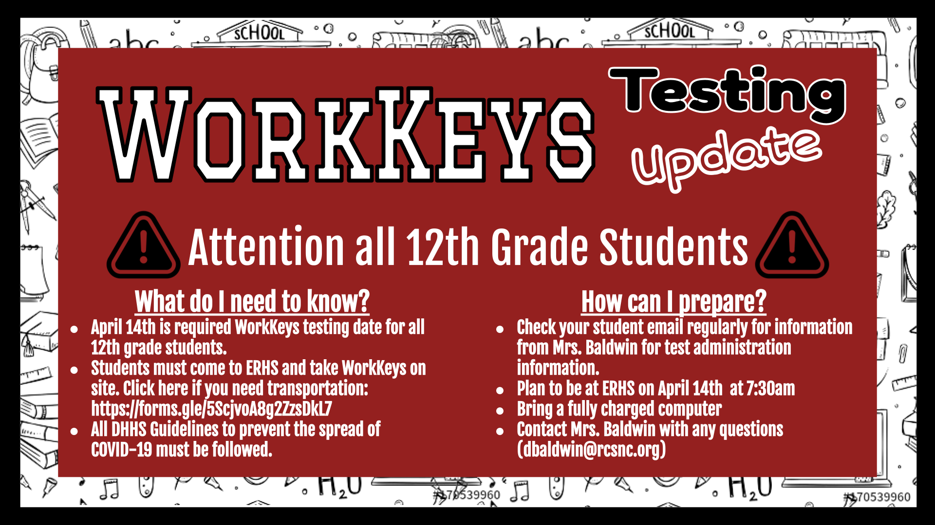 WorkKeys testing required for all seniors April 14, 2021